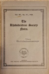 B0008-3 – The Rhododendron Society Notes . Del 3. 5 hæfter. 1925-1931