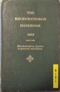 B0019 – The Rhododendron Handbook, RHS. 1967 og 1980
