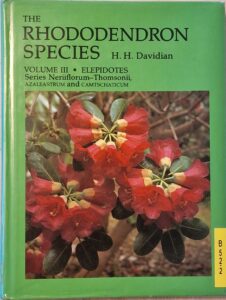 B0052 – Rhododendron Species. Volume III
