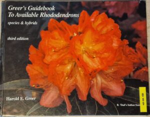 B0089 – Greer’s Guidebook to Available Rhododendrons. Species & Hybrids. Third Edition.