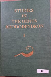 H01 – Studies in the Genus Rhododendron bind 1+2