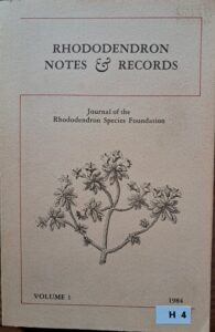 H04 – Journal of the Rhododendron species Foundation vol 1 1984