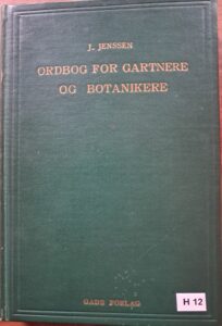 H12 – Ordbog for gartnere og botanikere. Gad 1956
