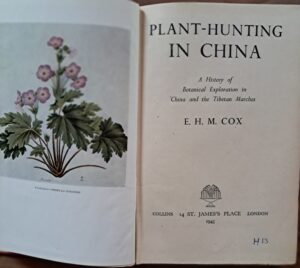 H13 – Plant-hunting in China. Collins London 1945