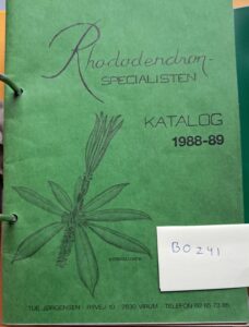 B0241 – Rhododendron kataloger Birck, Hvidbjerg og Tue